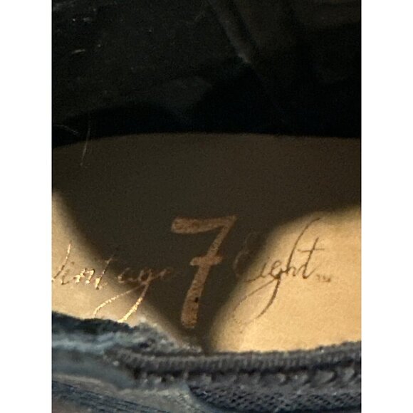 Vintage 7 Eight Shayden Side Zip Chunky Heel Ankle Booties Size 10 - Picture 8 of 9